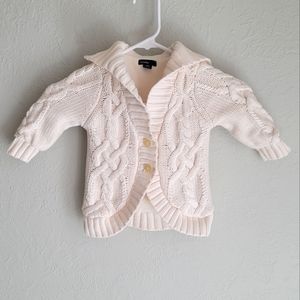 Baby Gap Knitted Sweater Infant Sz 12-18 Months, White